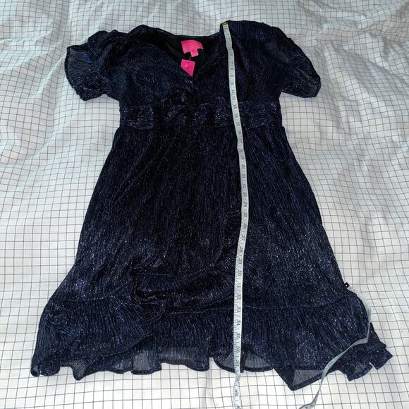 Lilly Pulitzer Sinclare Short Sleeve Dress in Low Tide Navy - Picture 8 of 10